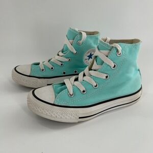 Kids Converse Chuck Taylor All Star High Top Sneakers Aqua Blue Size 12